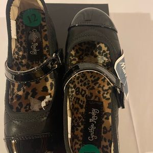 Cynthia Rowley Mary Black Jane Flats size 12 NWT